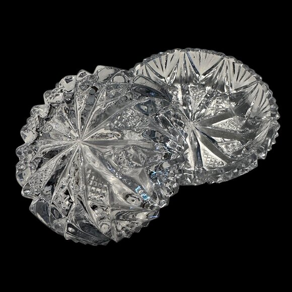 Clear Glass Trinket Dish or Small Candy Bowl Round Dome with Lid - Picture 2 of 4